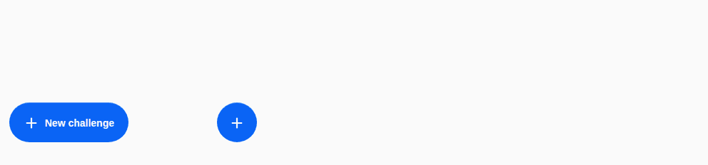 Floating action button — Extended and round, tel que React Native le rend