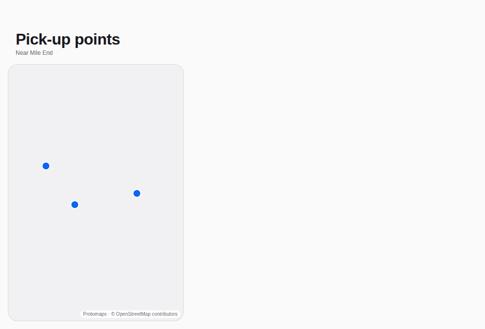 Screen — Map, tel que React Native le rend