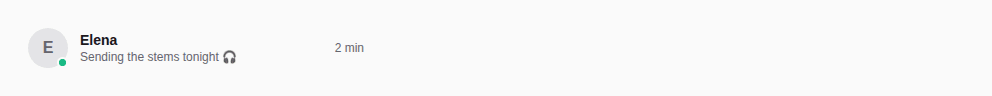 Swipeable row — A conversation, tel que React Native le rend